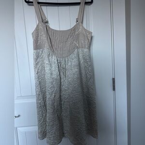 Anthropologie metalic embroidered Dress